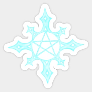 Snowflake Pentacle Sticker